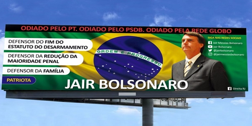 Campanha de Outdoors Para Jair Bolsonaro