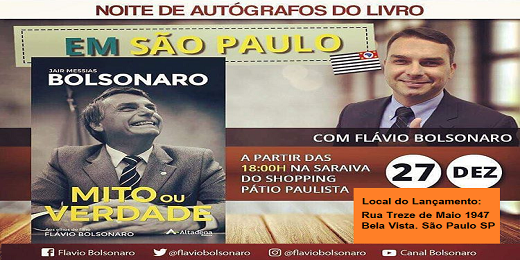 Lançamento do Livro Sobre Jair Bolsonaro: Nessa Quarta-Feira Em São Paulo