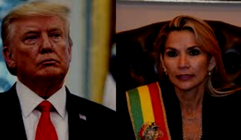 Donald Trump Declara Apoio a Presidente Interina da Bolívia Jeanine Áñez